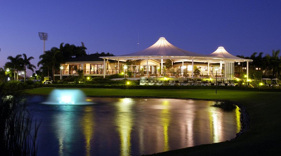 Golf course at golden hour